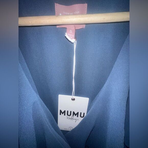 NWTs Show Me Your MuMu Jess Ruffle Midi Dress Size Medium - Picture 4 of 5